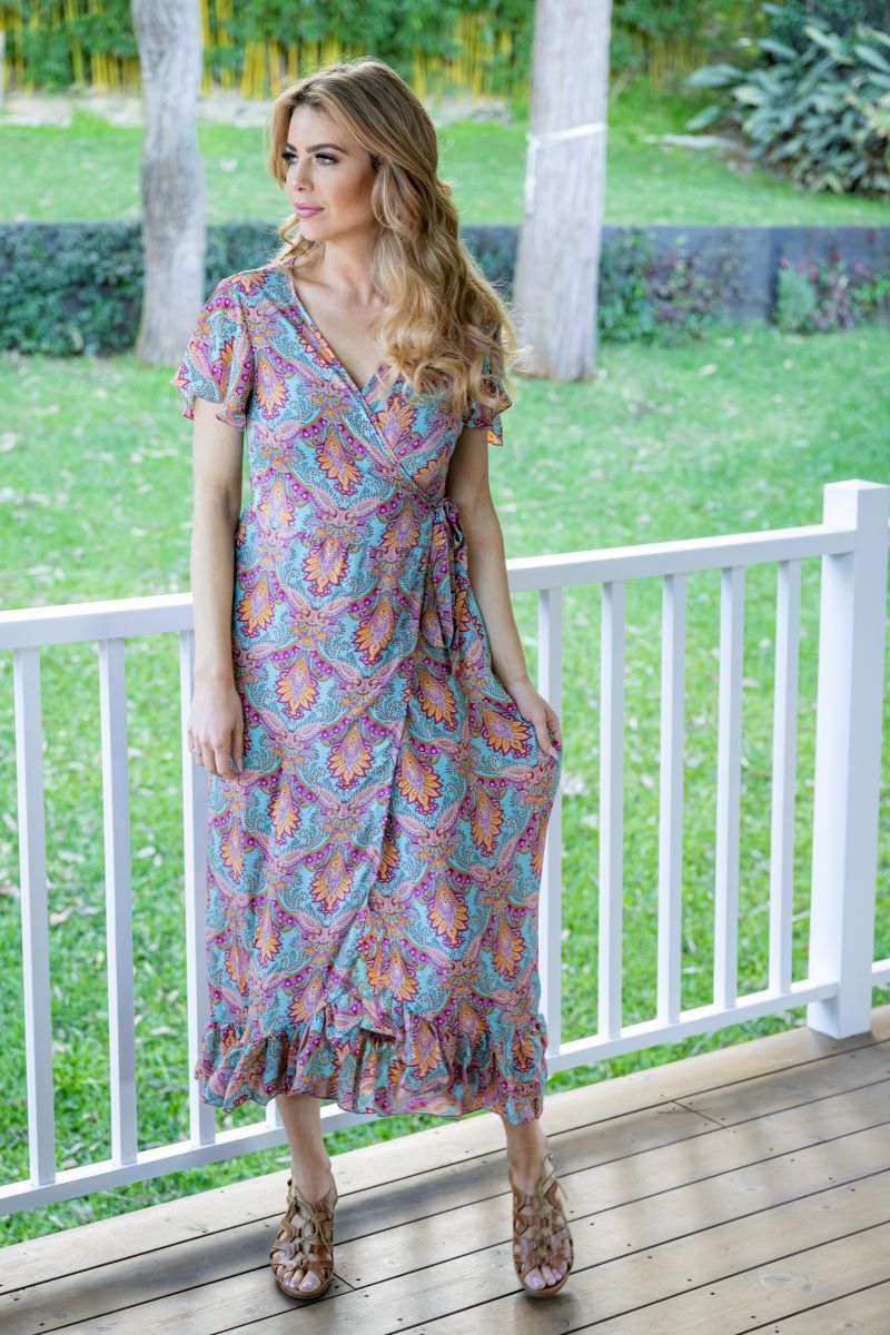 Kanani Maxi Dress | Bohemian Wrap Dress | Cienna Designs